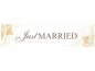 Preview: Autoschild "Just Married" in gold